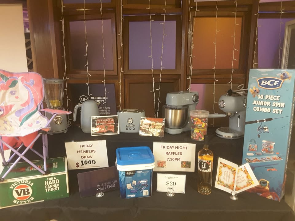 Featured image for “Friday Night Raffle at Sporting Legends”