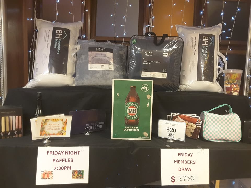 Featured image for “Friday Night Raffles at Sporting Legends”